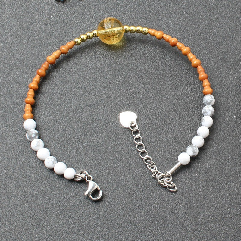 Hot-Selling Heart Mantra Bracelet Heart Sutra Beads Wealth God Green Tara Buddhist Beads Handmade Chinese Style Exquisite Lucky Jewelry