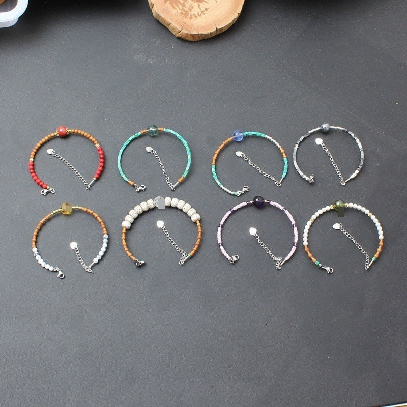 Hot-Selling Heart Mantra Bracelet Heart Sutra Beads Wealth God Green Tara Buddhist Beads Handmade Chinese Style Exquisite Lucky Jewelry