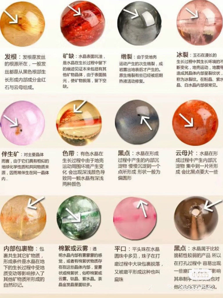 Summer Ni Ni Same Style Beijing Natural Crystal Fortune, Prosperity, Longevity Five Blessings Multi-Treasure Melad Whitening Bracelet Bead Bracelet