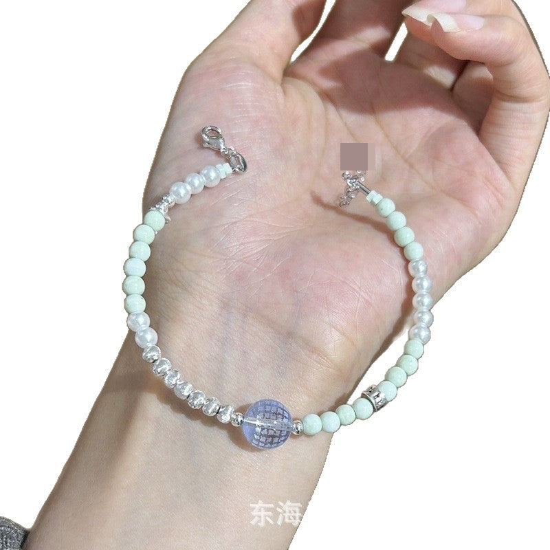 Hot-Selling Heart Mantra Bracelet Heart Sutra Beads Wealth God Green Tara Buddhist Beads Handmade Chinese Style Exquisite Lucky Jewelry