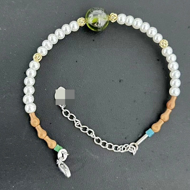 Hot-Selling Heart Mantra Bracelet Heart Sutra Beads Wealth God Green Tara Buddhist Beads Handmade Chinese Style Exquisite Lucky Jewelry