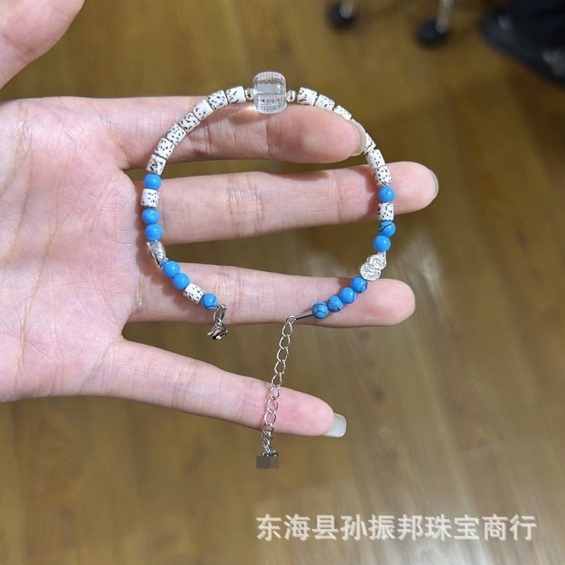 Hot-Selling Heart Mantra Bracelet Heart Sutra Beads Wealth God Green Tara Buddhist Beads Handmade Chinese Style Exquisite Lucky Jewelry